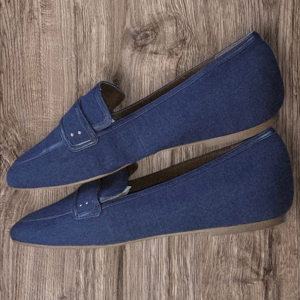 Franco Sarto Navy Loafers - Picture 4 of 9